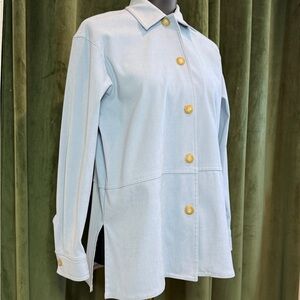 Talbots Petite Light Blue Top